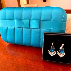 Evening clutch + earrings